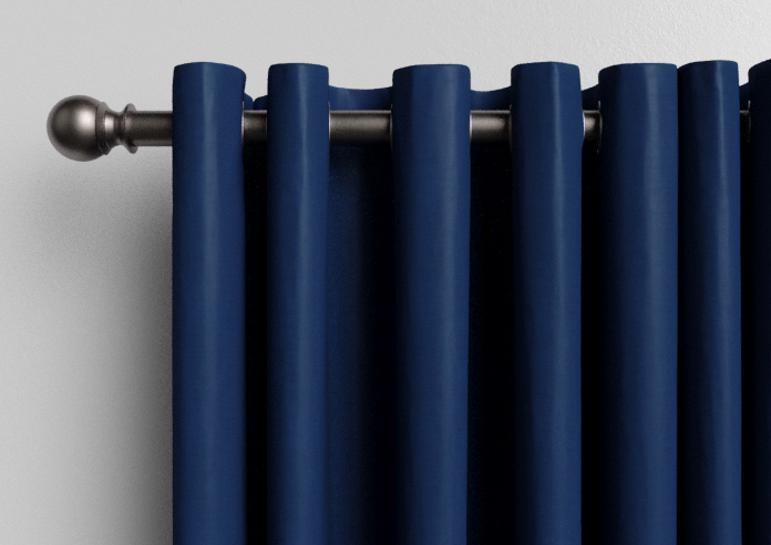 Shima Faux Silk, Indigo - Made to Measure Curtains - Image 12